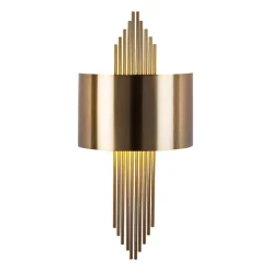 Væglampe 619-A, antik guldfarve, metal, højde 75 cm