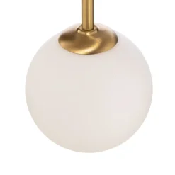 Væglampe Alison, 2 lyskilder, messing/hvid, 89 cm