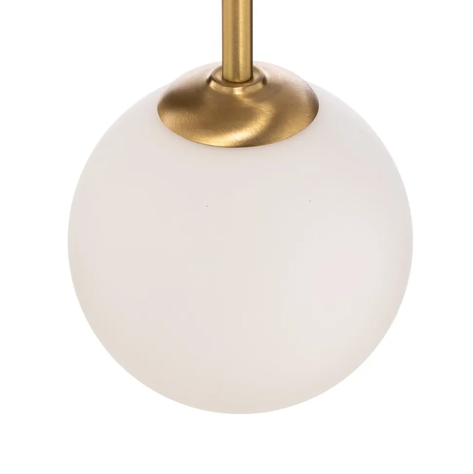 Væglampe Alison, 2 lyskilder, messing/hvid, 89 cm