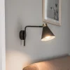 Væglampe Avalone udhæng 34 cm sort/messing