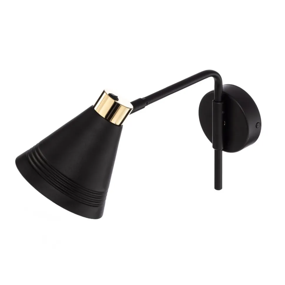 Væglampe Avalone udhæng 34 cm sort/messing
