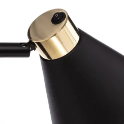 Væglampe Avalone udhæng 34 cm sort/messing