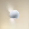Væglampe Bullet op/ned i keramik i hvid