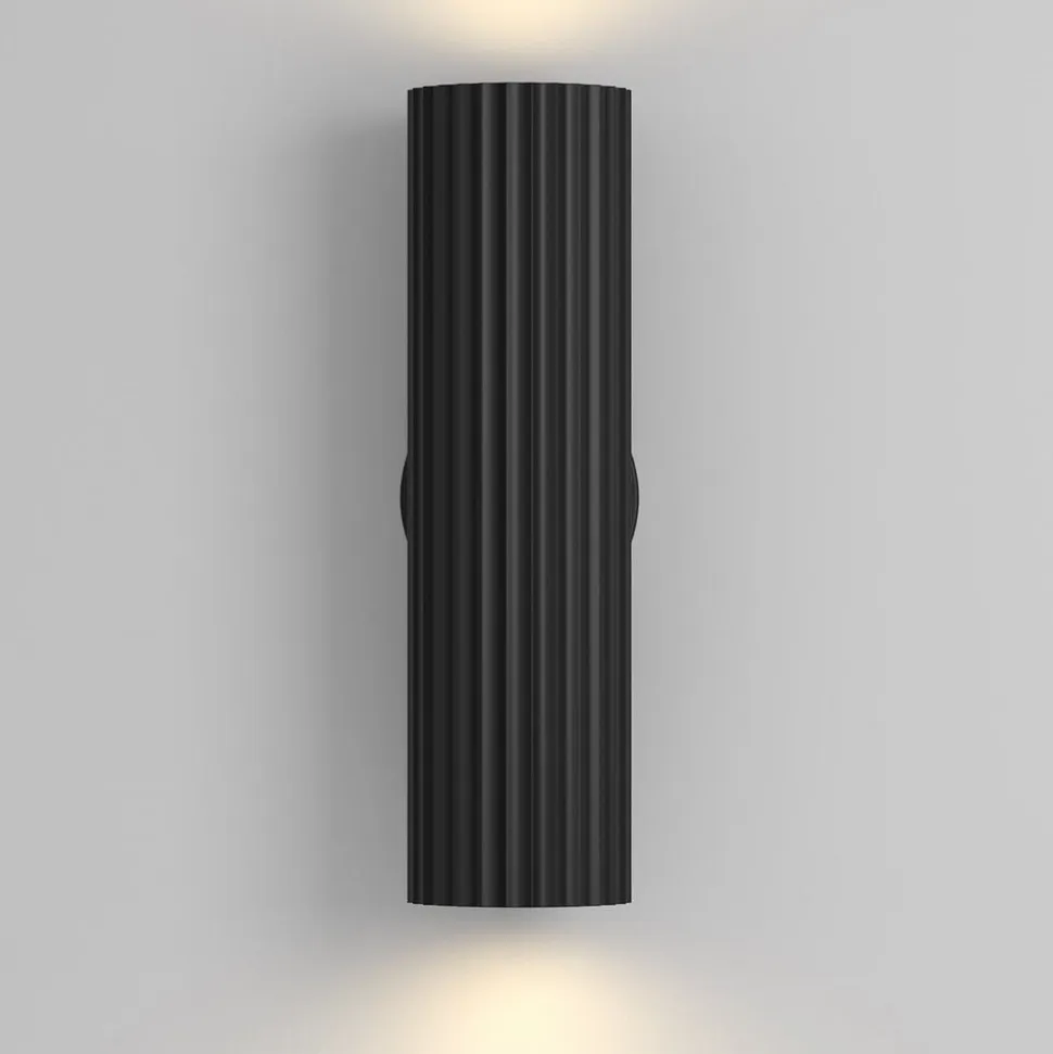 Væglampe Calipso, sort, højde 20 cm metal 2xGU10 op/ned