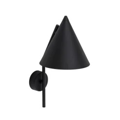 Væglampe Cono, 1 lyskilde, sort, E27