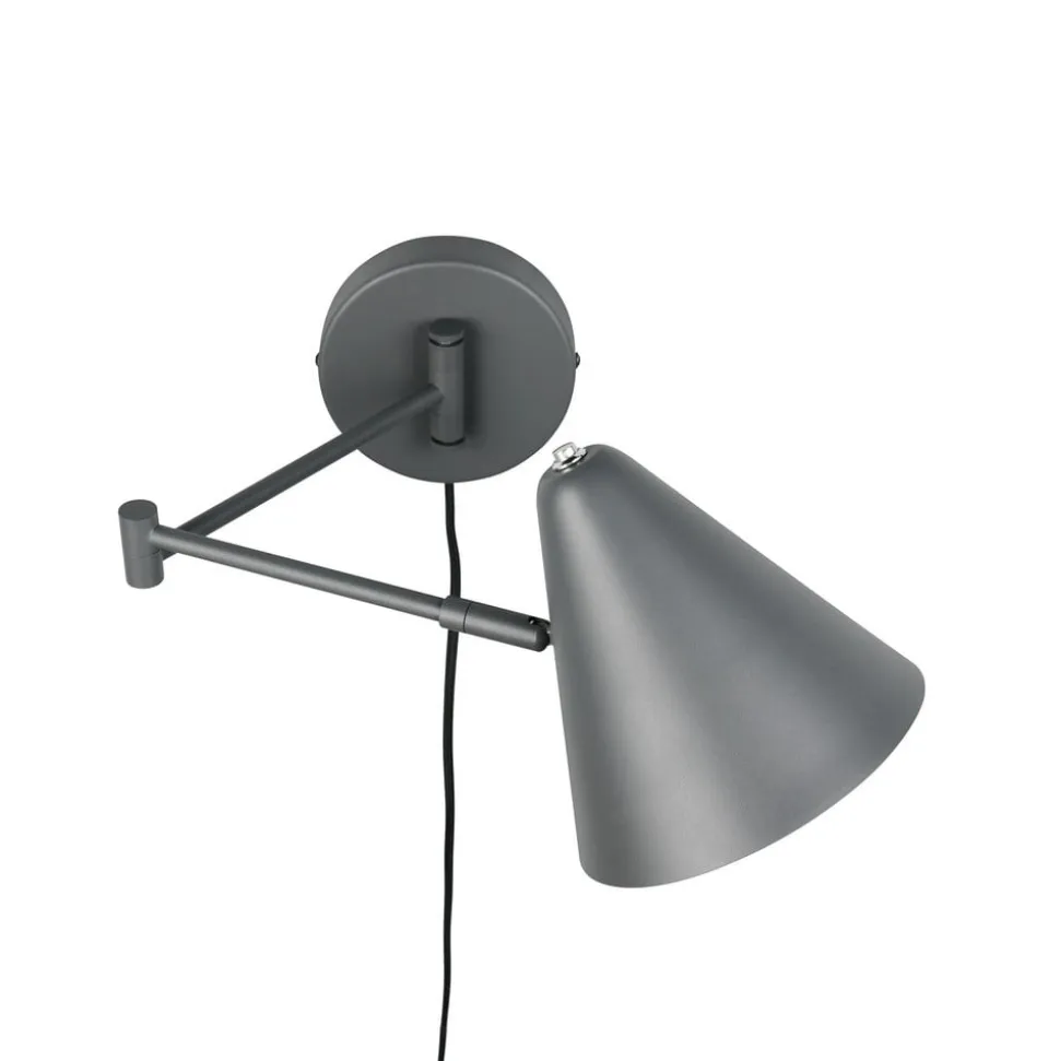 Væglampe Cosima, antracit, udhæng 54 cm, metal