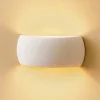 Væglampe Curve op/ned i hvid keramik