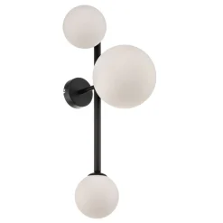 Væglampe Dione, 3 lyskilder, sort