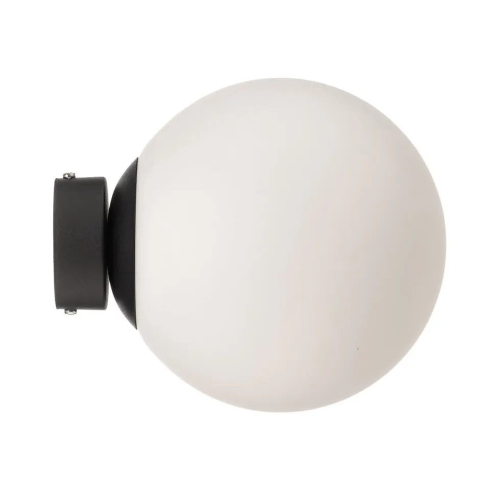 Væglampe Dione, vægbeslag sort