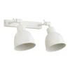 Væglampe Emoti, beige, 2 lyskilder, stål, længde 27 cm