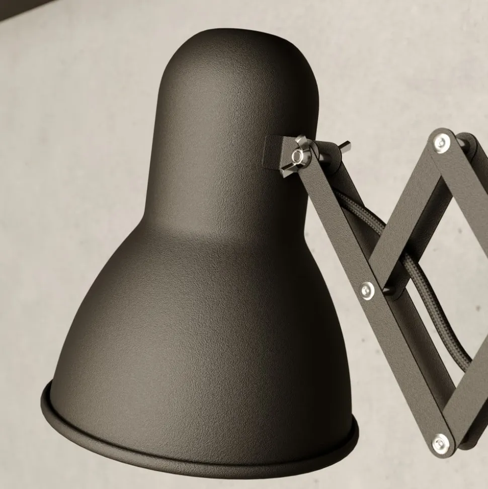 Væglampe Harmony med saksearm, sort