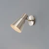 Væglampe Kem, messing, metal, højde 22 cm, E27