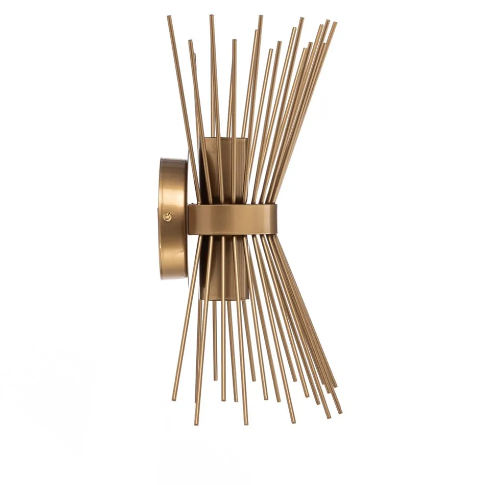 Væglampe Kirpi 3092 op/ned bredde 23cm guld