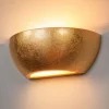 Væglampe Kolja med guldfoliefinish