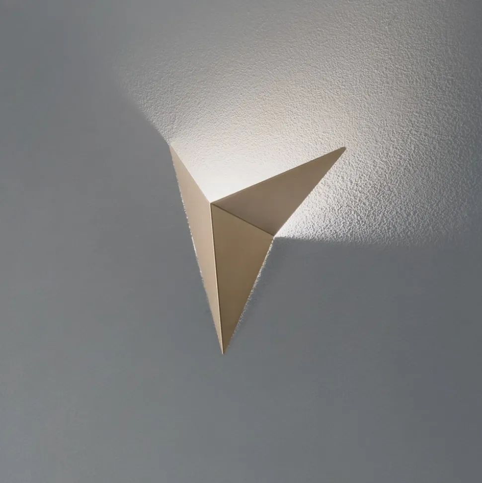 Væglampe Kus, guld, metal, højde 34 cm, G9