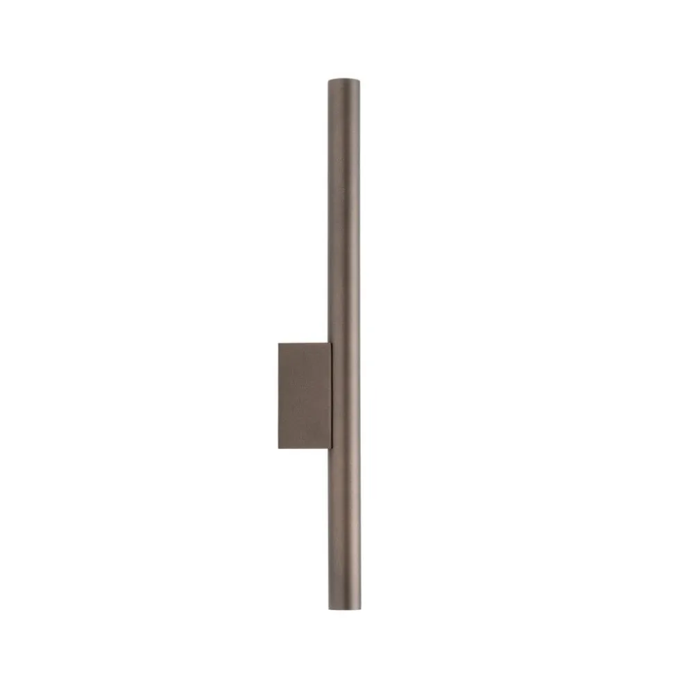 Væglampe Laser, brun, metal, 40 cm høj, G9