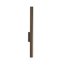 Væglampe Laser, brun, metal, 40 cm høj, G9