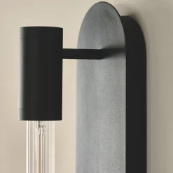 Væglampe Liberty Double, sort, 2 lyskilder, højde 83 cm