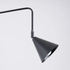 Væglampe LYS, sort, Ø 14 cm, metal, stik, E14