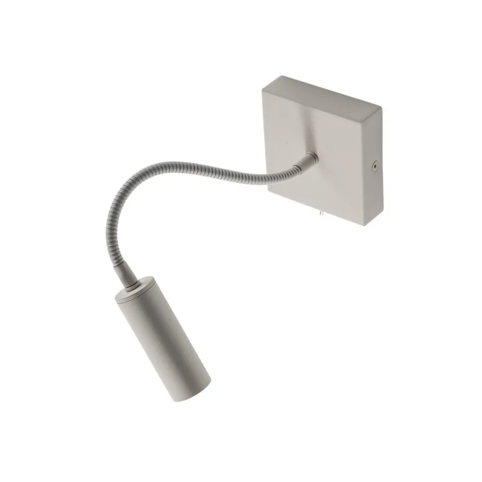 Væglampe Ojos, creme, læselampe, justerbar, 33 cm, G9