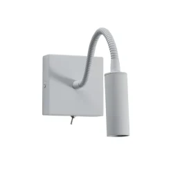 Væglampe Ojos, hvid, læselampe, justerbar, 33 cm, G9
