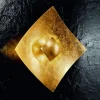 Væglampe Quadrangolo bladguld 32,5 x 32,5 cm