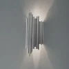 Væglampe Reis, krom, metal, højde 50 cm