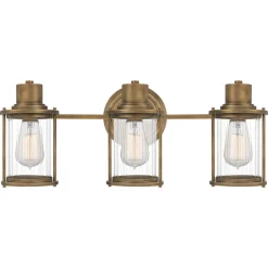 Væglampe Riggs IP44, antik messing, 3-flamme
