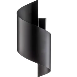 Væglampe Spiner sort, højde 30 cm, stål