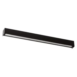 Væglampe Straight L, 122 cm, sort