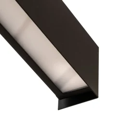 Væglampe Straight L, 122 cm, sort
