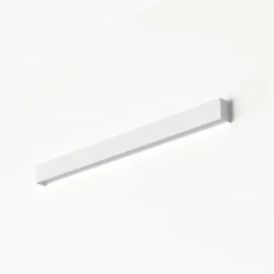 Væglampe Straight M, 92 cm, hvid