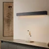 Væglampe Straight M, 92 cm, sort