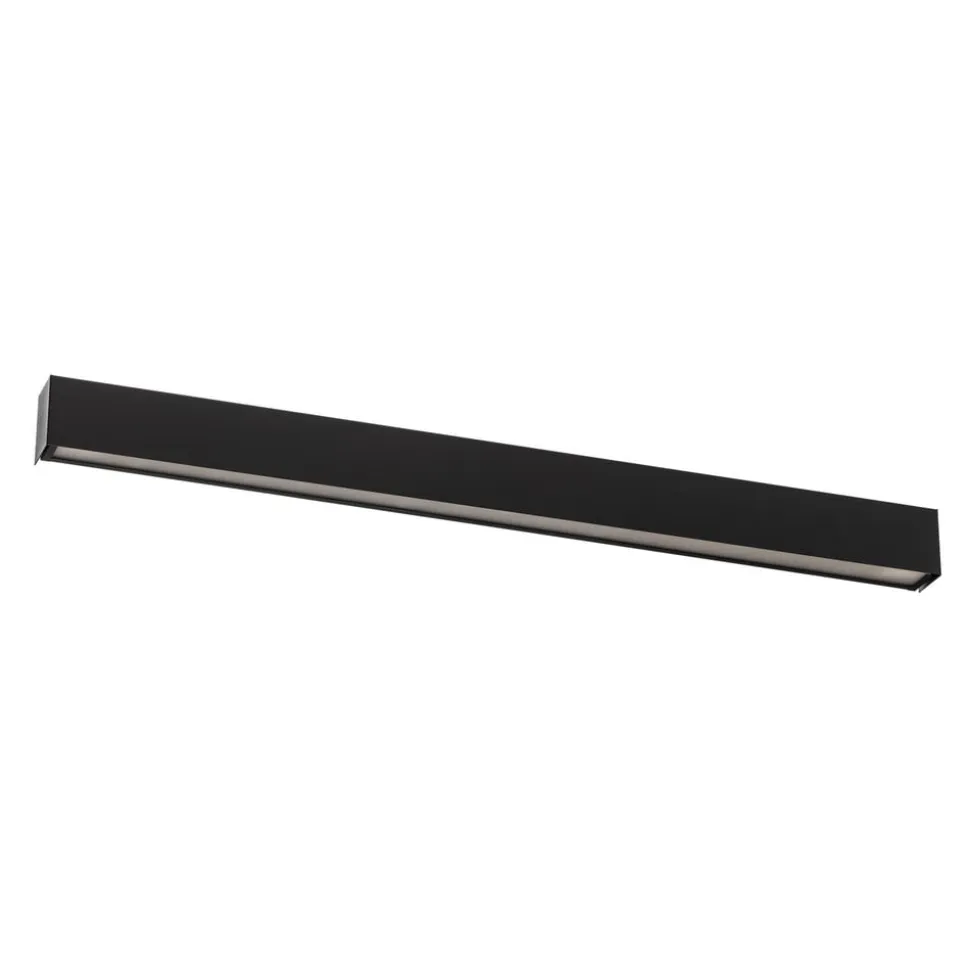 Væglampe Straight M, 92 cm, sort