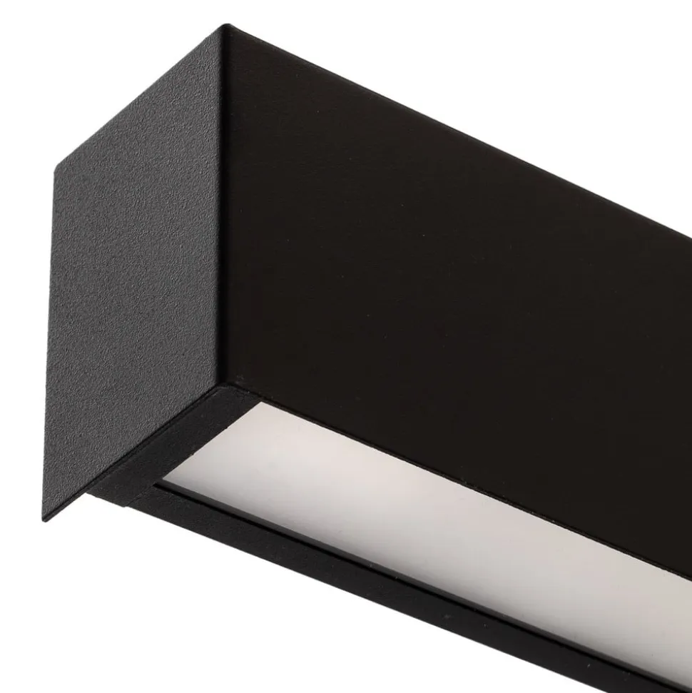 Væglampe Straight S, 62 cm, sort