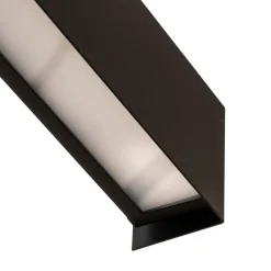 Væglampe Straight S, 62 cm, sort