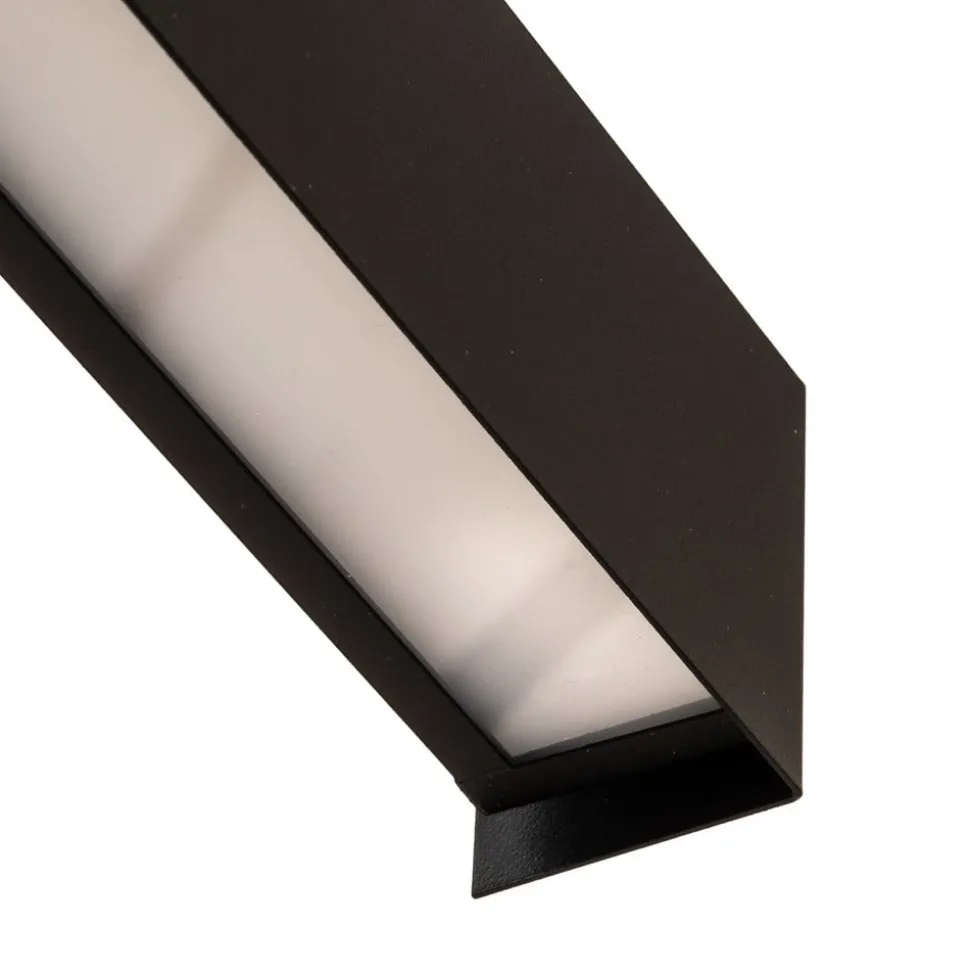 Væglampe Straight S, 62 cm, sort