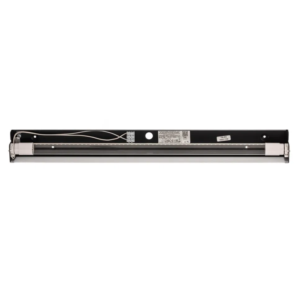 Væglampe Straight S, 62 cm, sort
