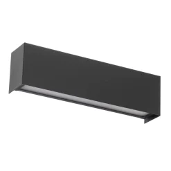 Væglampe Straight XS, bredde 26 cm, grafit