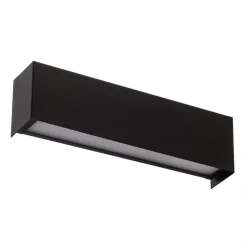 Væglampe Straight XS, bredde 26 cm, sort
