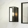 Væglampe til badeværelse Amezola, 1 lyskilde, sort