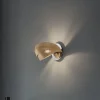 Væglampe Vento, sort/guld, metal, 27 cm, E14