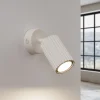 Vægspot carbon, beige, udspring 16 cm, kontakt, aluminium