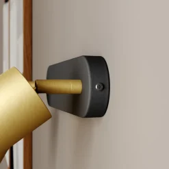 Vægspot Eye Spot med 2 lyskilder, sort/messing