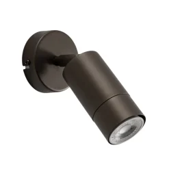 Vægspot Link, titan-guldfarvet, bredde 8 cm, stål