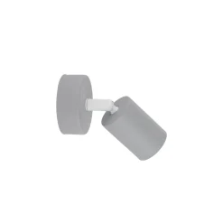 Vægspot Livia, grå, 13 cm, metal, justerbar, GU10