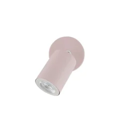 Vægspot Livia, lyserød, 13 cm, metal, justerbar, GU10