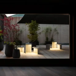 Vibia Empty 4125 udendørslampe, beton, 45 cm