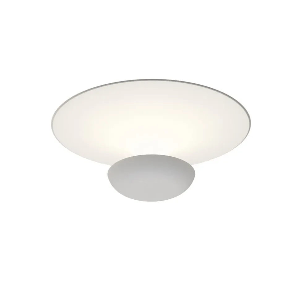 Vibia LED-loftslampe Funnel, hvid, aluminium, Ø 35 cm, 2.700K