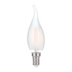 Vindstød LED-kerte E14 4,5 W 2.700 K mat, dæmpes